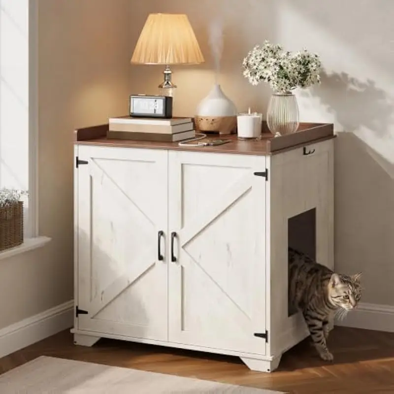 Spacious modular cat enclosure with integrated power hub featuring dual AC sockets USB Type-C ports and extended 1.5m cord plus