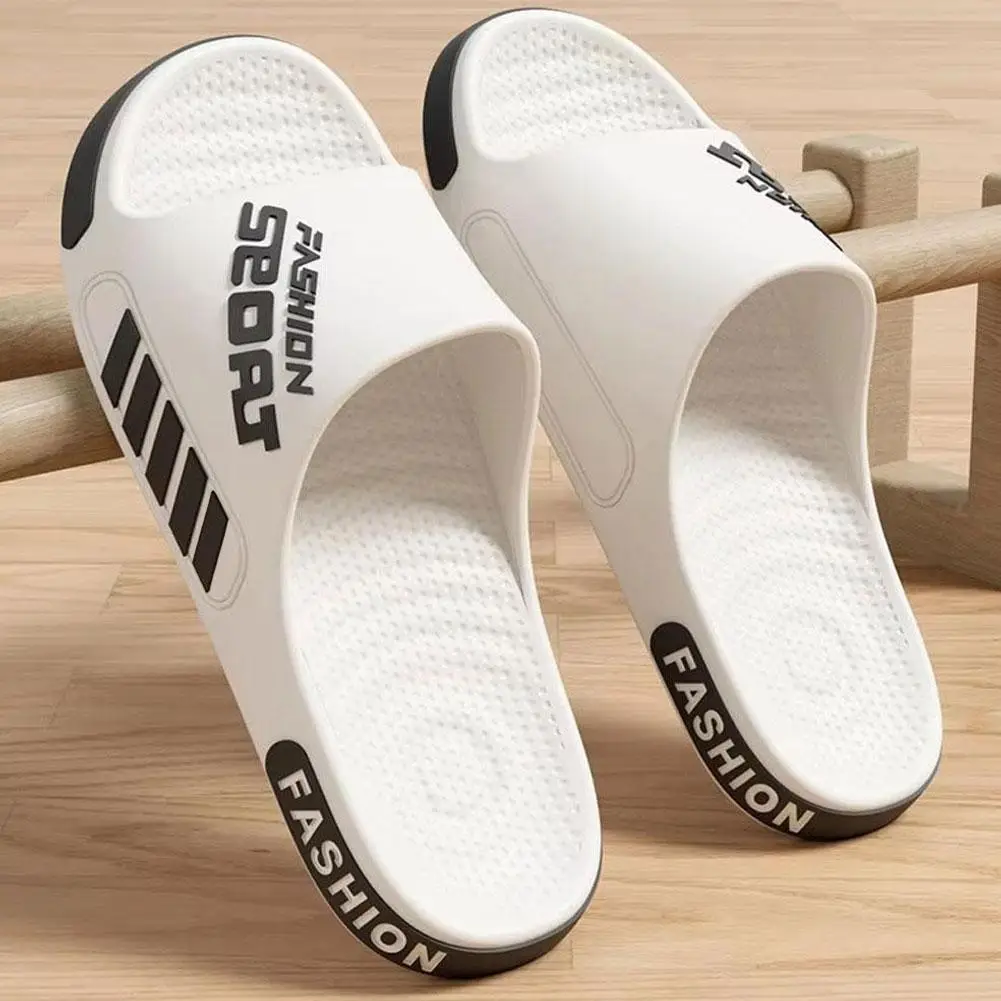 Summer Slippers Anti-Slip Open Toe Flat Beach Sandals Trendy Couple Casual Slides Footwear For Men and Women