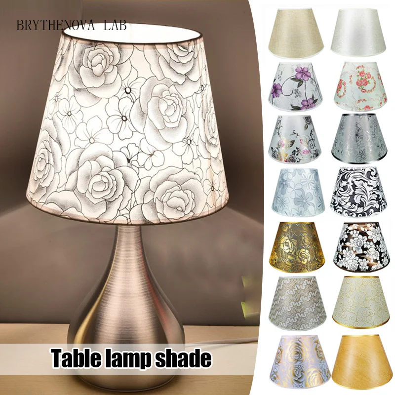 European Retro Style Table Lampshades PVC Sheepskin Fabric Floor Shade Lamp Bedroom Bedside Home Decor Wall Lamp Shell Cover