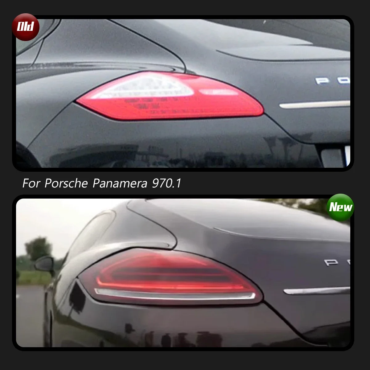 TYPY-Luzes do carro para Porsche Panamera, Taillight 970.1, 2010, 2011, 2012, 2013, lâmpada traseira, Auto Acessórios, Sinal de Volta Sequencial