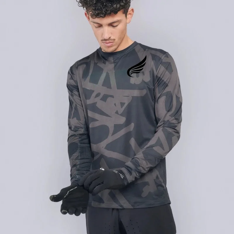 

Motorcycle endurance sportswear, mountain bike men's motorcycle off-road long sleeved shirt, breathable and quick drying