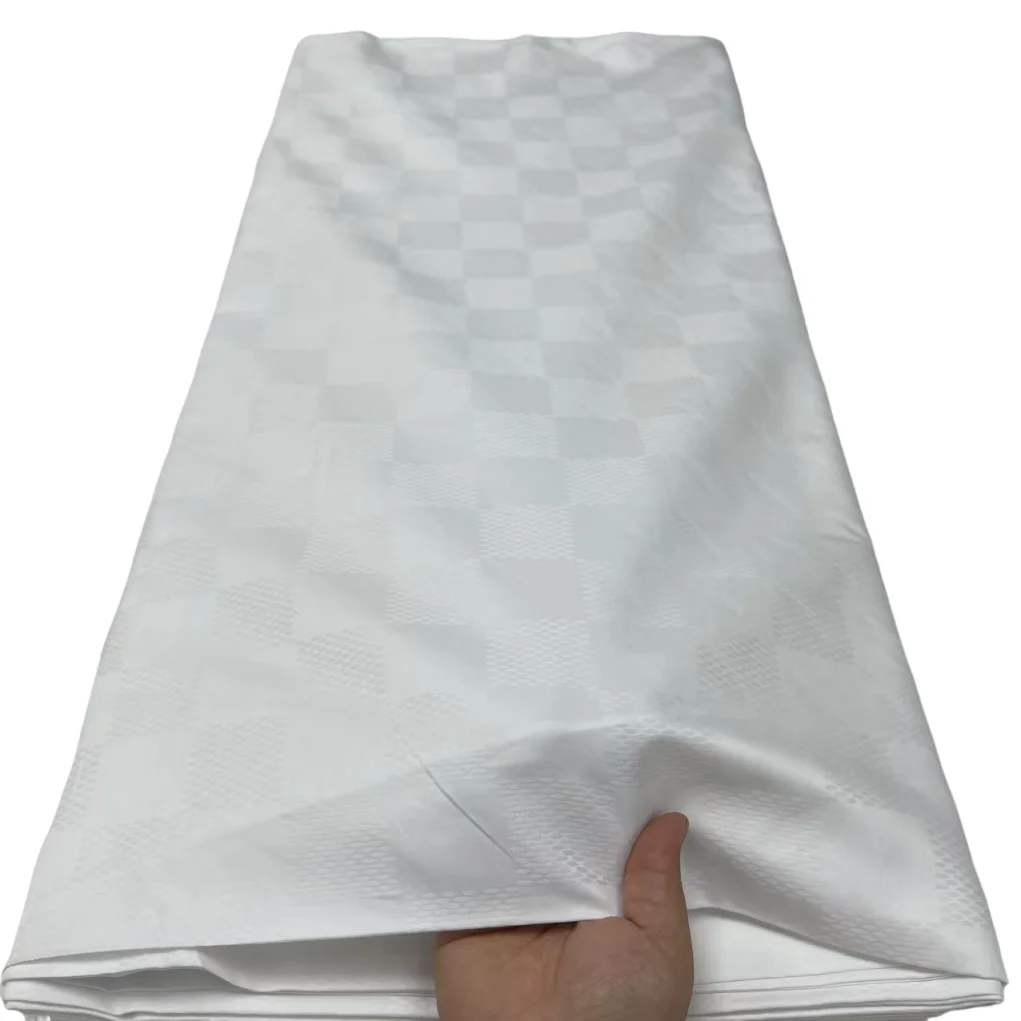 

5-метровая золотая швейцарская хлопчатобумажная ткань премиум-класса для мужчин, ткань, материал 2025 года, новейший африканский Atiku, 100% хлопок, материал для праздничного платья