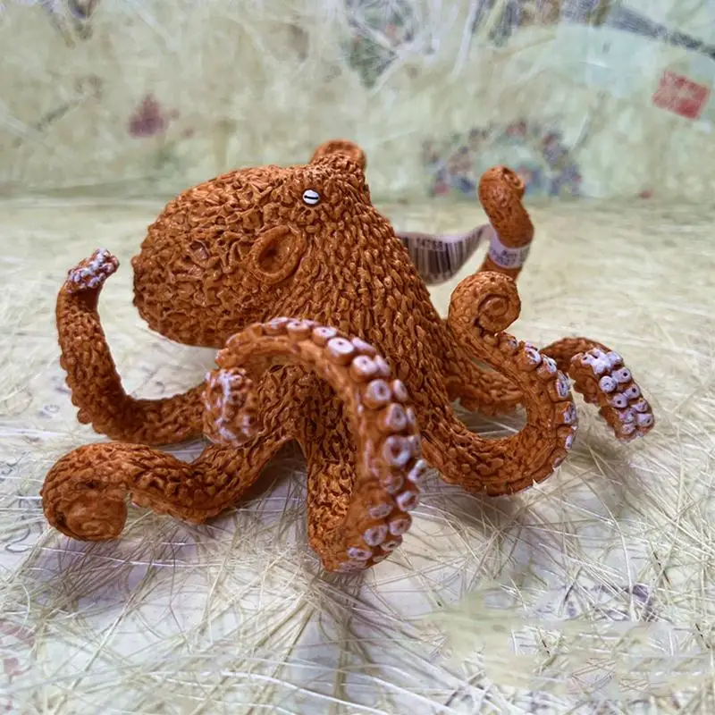 3.7inch North America Octopus Ocean SeaLife Figurine Toy Figures For Home Office Table Desk Top Decoration