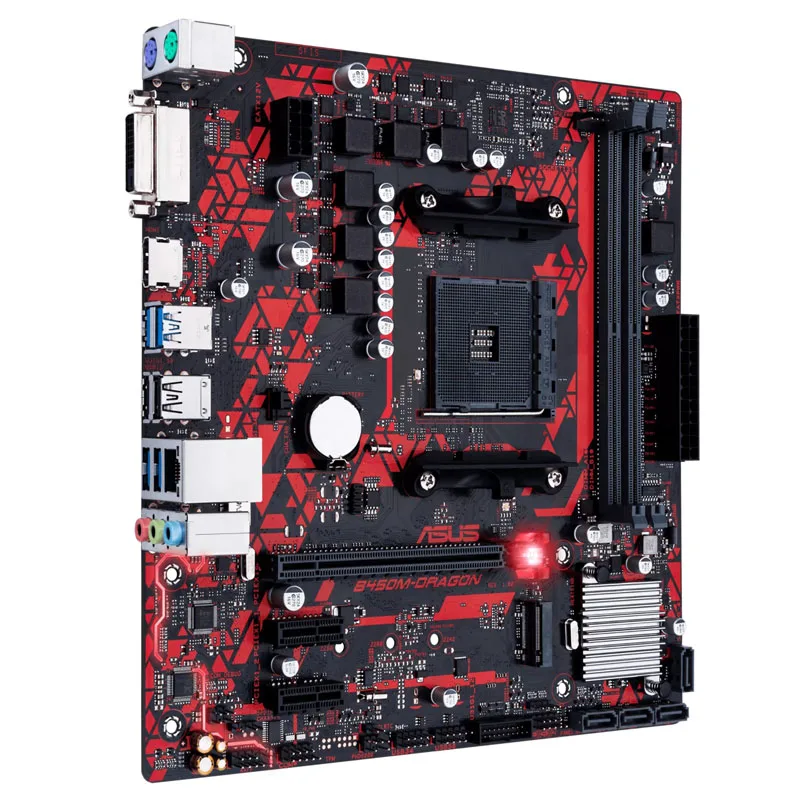 Asus B450M-Dragon motherboard AM4 interface Supports Ryzen 1-5th generation DDR4 dual-slot M.2 interface USB3.0 complete