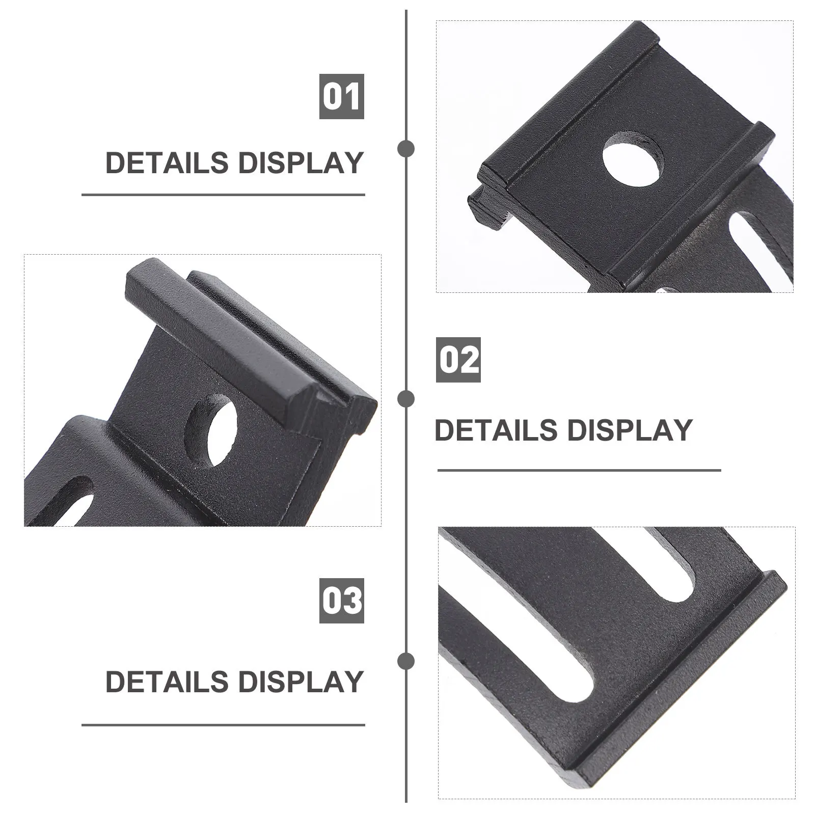 

1Set LED Light Bar Bracket Aluminum Alloy Sliding Mount for Car Work Lamp Stable Adjustment Easy Installation Light Bar Mounting