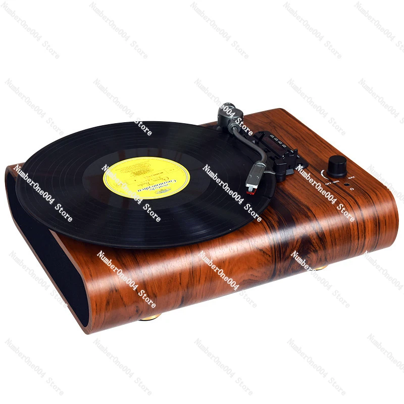 Multifunctional Vinyl Record Player Phonograph Built-in Speaker Rechargeable Portable Radio Bluetooth Speaker Card Adapter