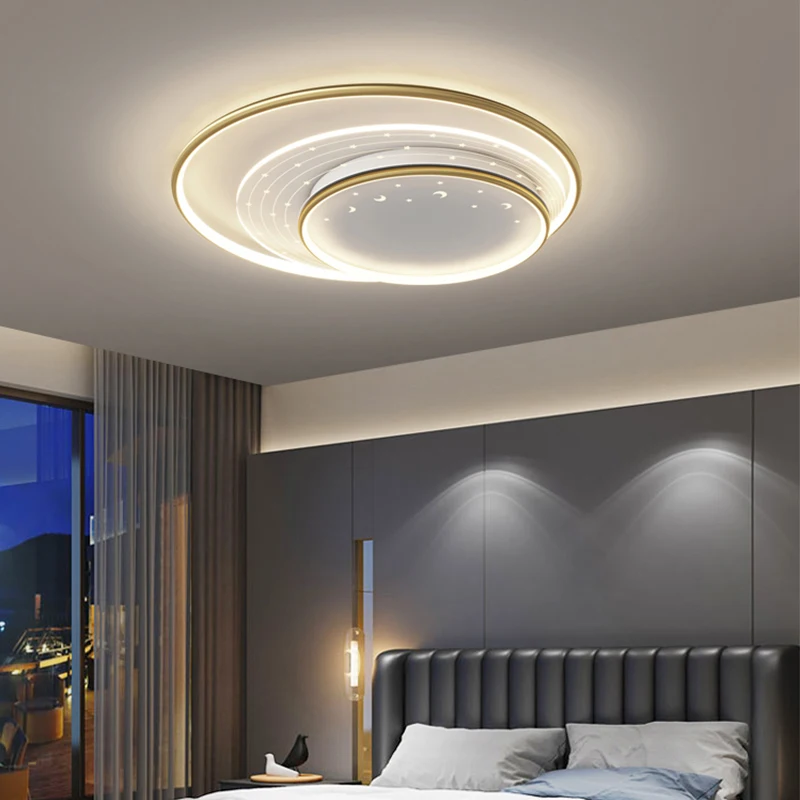 Imagem -04 - Luzes de Teto Redondas Embutidas para Quarto Candeeiro de Estudo Moderno Simples Nórdico Quente Candeeiro Transfronteiriço Criativo Luz em Casa