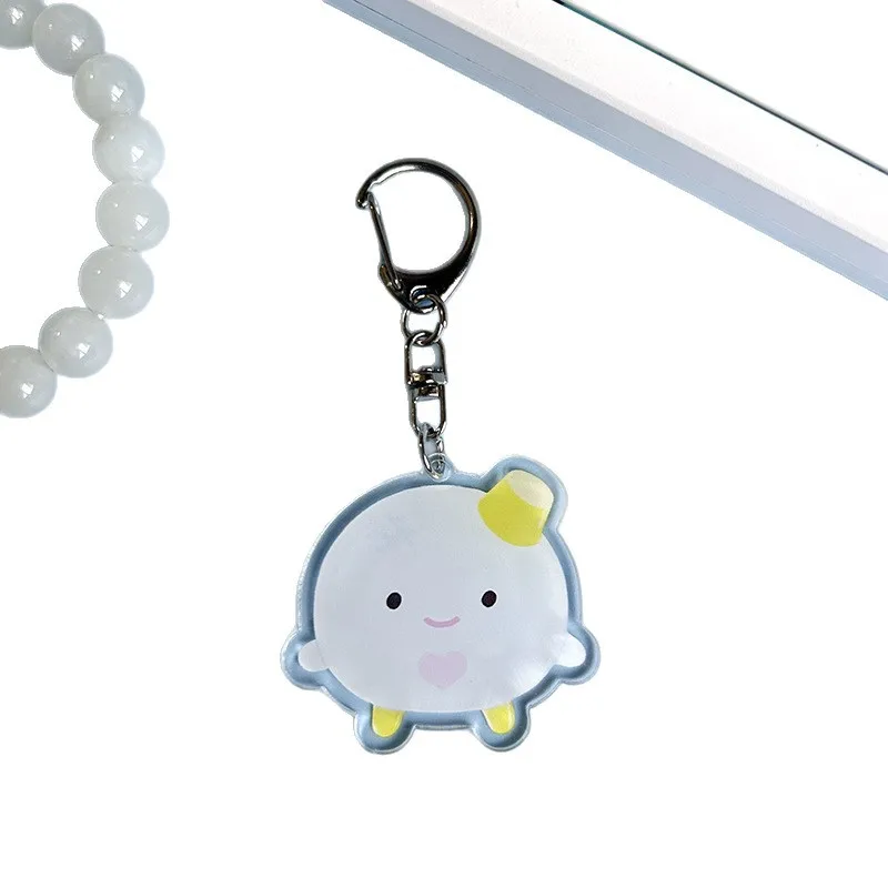 Kpop المعبود فتاة مجموعة كارينيا جيسيل سلسلة مفاتيح من الكرتون الشتاء نينغينغ لطيف الاكريليك قلادة حلقة رئيسية اكسسوارات المشجعين الهدايا