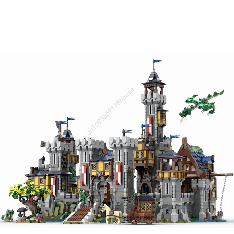 6525 قطعة MOC عودة القلعة فالكونستين الأسود نموذج بناء اللعب كتل العمارة هدية الكريسماس تجميع لتقوم بها بنفسك الطوب الإبداعي #2