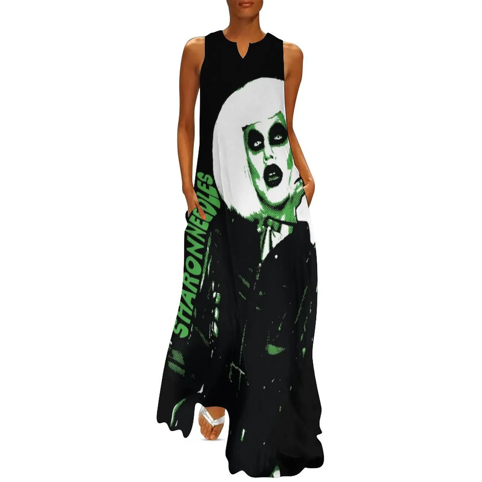 Sharon Needles Long Dress Clothing women's clothing korea stylish Dress