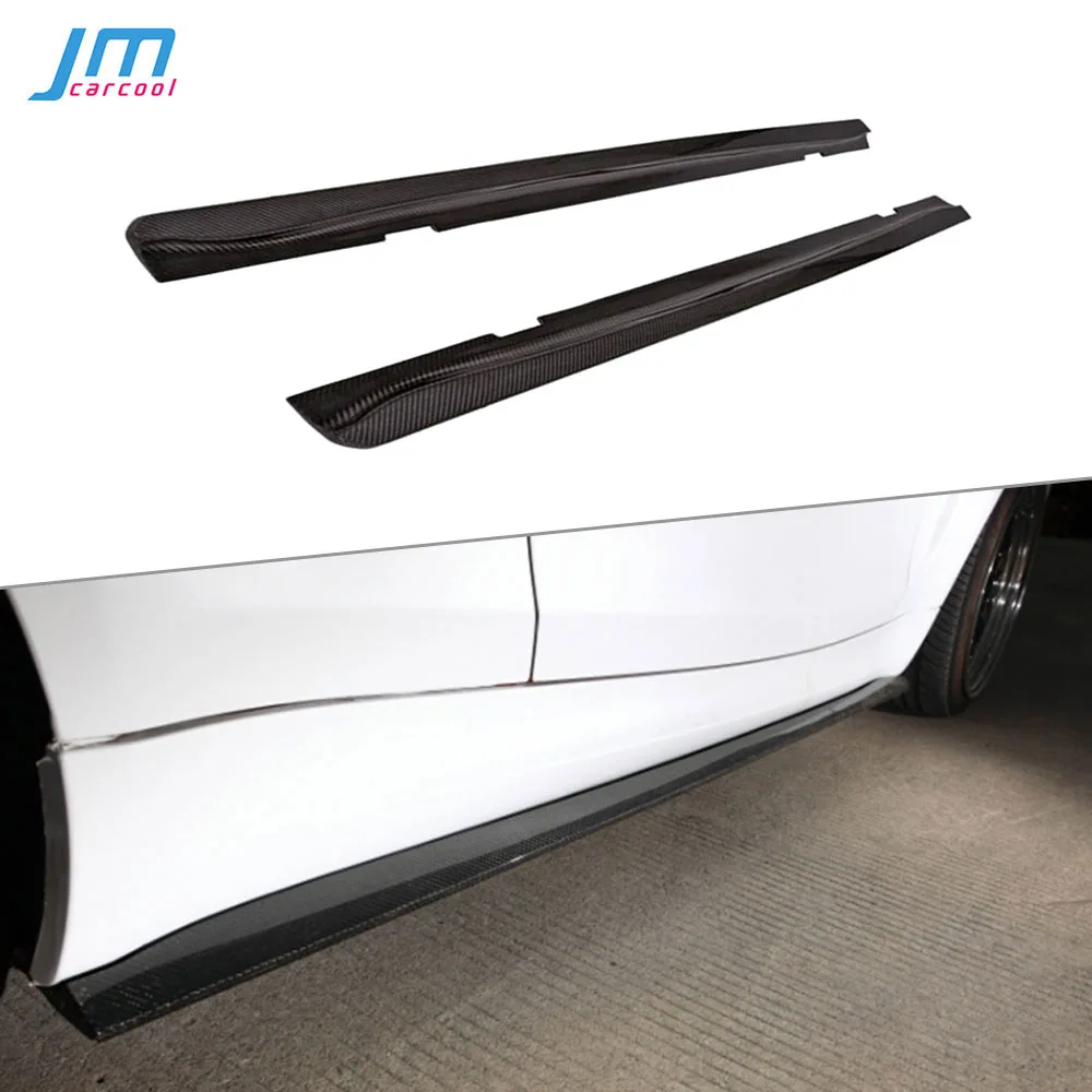 

Real Carbon Fiber Side Skirts Aprons Kit For BMW 1 Series E82 E88 1M 2008-2013 FRP Side Skirt Bumper Apron Extension