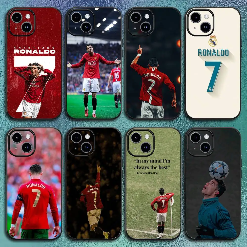 Football C-CR7 R-Ronaldo 7 Phone Case For IPhone 11 12 13 14