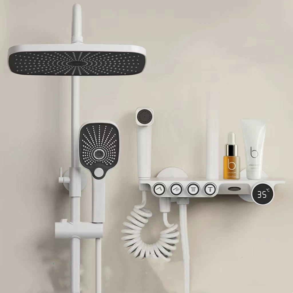 

Intelligent digital shower set, household bathroom nozzle set