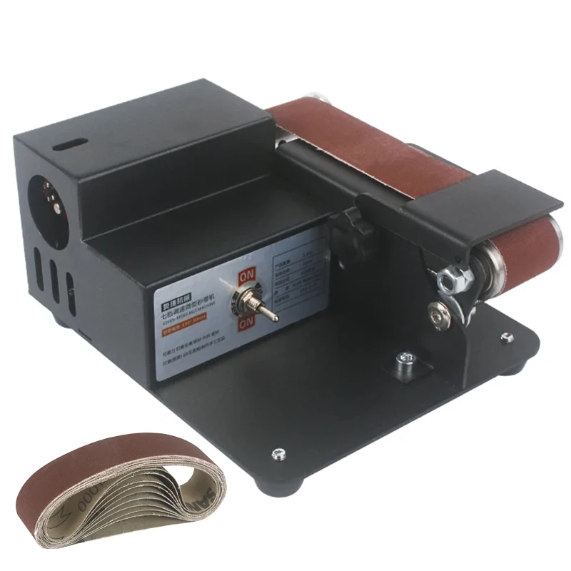 Mini Electric Belt Machine DIY Multifunctional Polishing Grinder Electric Knife Grinder Multifunctional Grinder Sharpener Edger