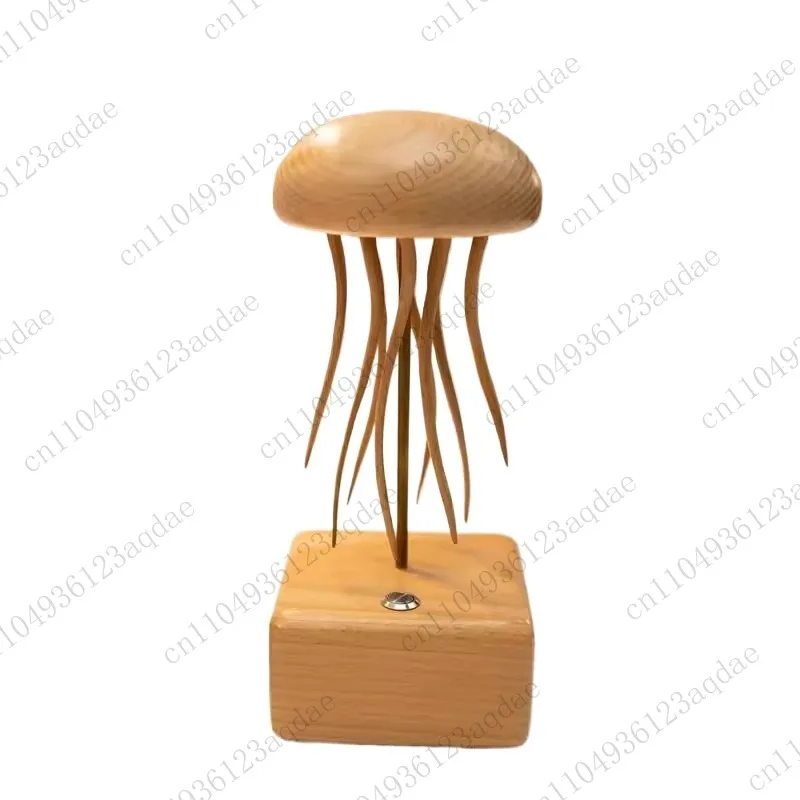 

Wooden Mechanical Jellyfish, Creative and Dynamic Desktop Ornament, Festival Gift Unique Wooden Crafts for Home and Office Decor