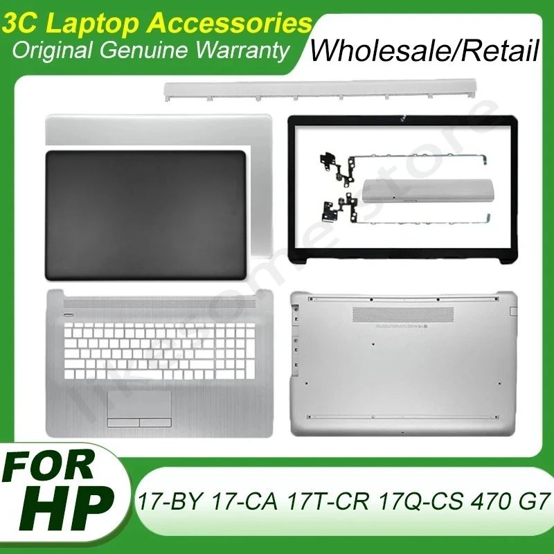 

Новый сменный корпус для ноутбука HP 17-BY 17-CA 17T-CR 17Q-CS 470 G7, нижняя часть корпуса, задняя крышка ЖК-дисплея, рамка L22508-001 L22504-001