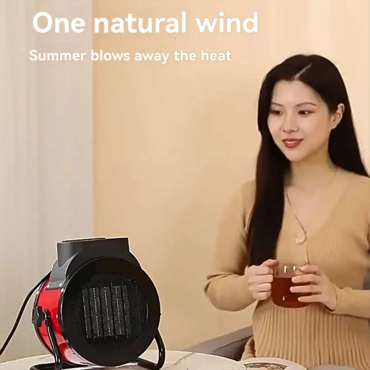 

2000W Electric Heater Blower Natural Hot Wind Adjustable Ceramic Heating Stove Radiator Thermal Air Warmer EU Plug