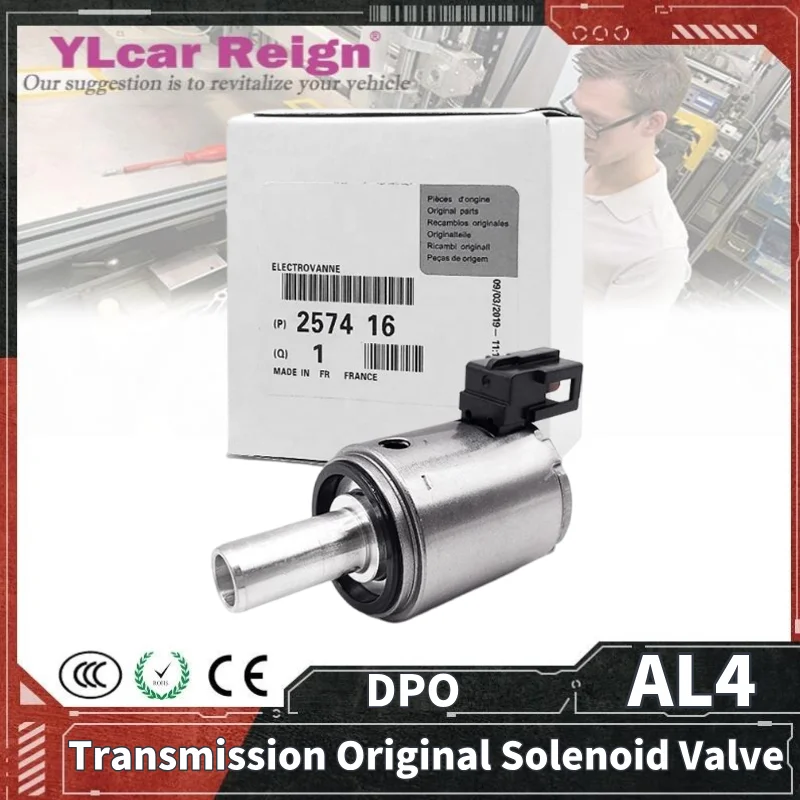 

DPO AL4 Auto Transmission Gearbox Original Solenoid Valve 257410 9653760480 For Peugeot Renault Citroen 1607991280 7701208174