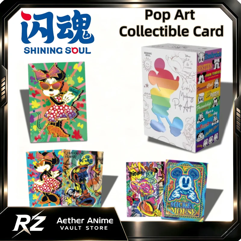 Shining Soul Mickey and Friends Art Collection Cards Mickey Card SL SSP Rare Edition Anime Merchandise Holiday Gift Trendy Toy