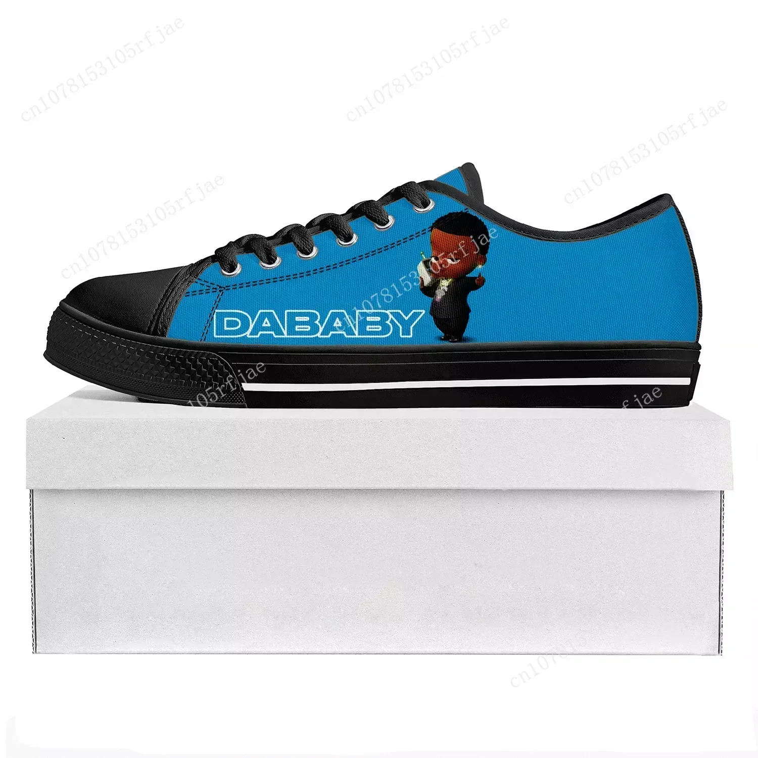 DaBaby Rapper Music Pop Low Top Sneakers Mens Womens Teenager Canvas Sneaker  Prode Casual Couple Shoes Custom Shoe