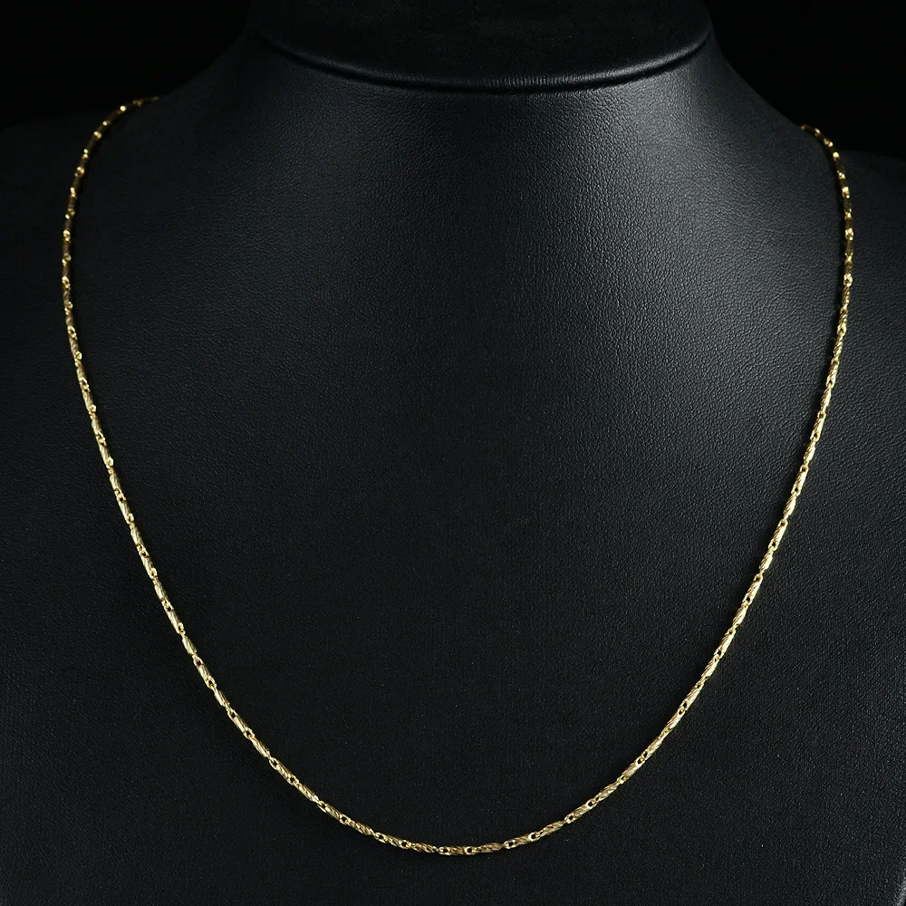 HOT SALE S925 Silver Flash Horseshoe Chain Versatile Neck Chain 1mm Wide Necklace 60cm Adjustable Wedding Jewelry