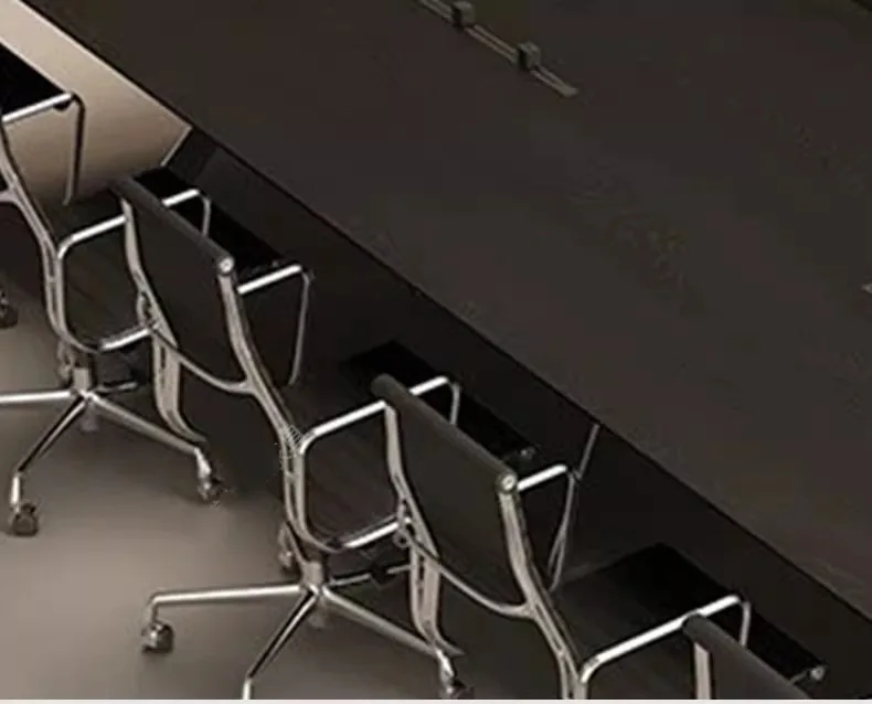 Darth Vader vergadertafel lange tafel moderne eenvoudige vergaderkantoor vergader onderhandelingstafel en stoelcombinatie