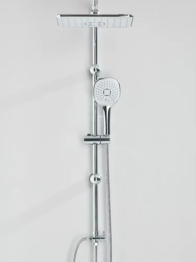 Badezimmer-Duscharmatur-Set Wandmontierte Duschsäule mit Regendusche und Mischbatterie