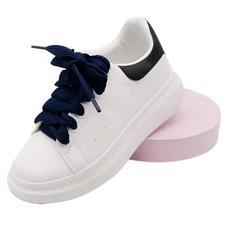 เชือกรองเท้าคูลสตริง กว้าง 25 มม. สำหรับรองเท้าผ้าใบผู้หญิง แบบแบน สำหรับใส่ในมหาวิทยาลัย  ตกแต่งด้วยริบบิ้น สำหรับรองเท้ากีฬาผู้หญิง เชือกรองเท้ายาวพิเศษ