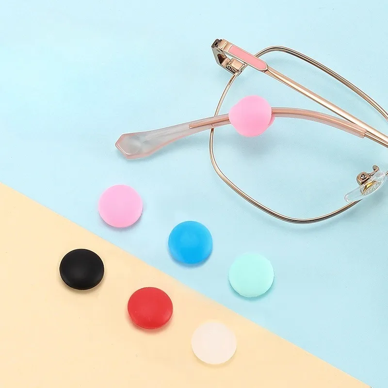 5 Pairs Glasses Silicone Anti Slip Circle Cover Ear Hook Spectacle Sports Fixed Legs Grips Temple Holder Eyeglasses Accessories