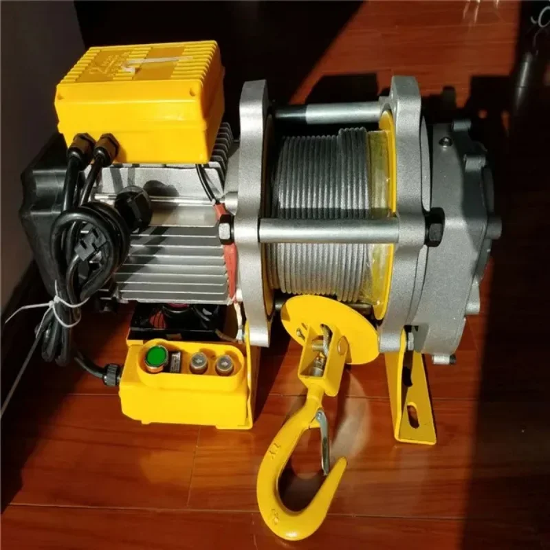 220v mini motor lift electric powered high speed winch