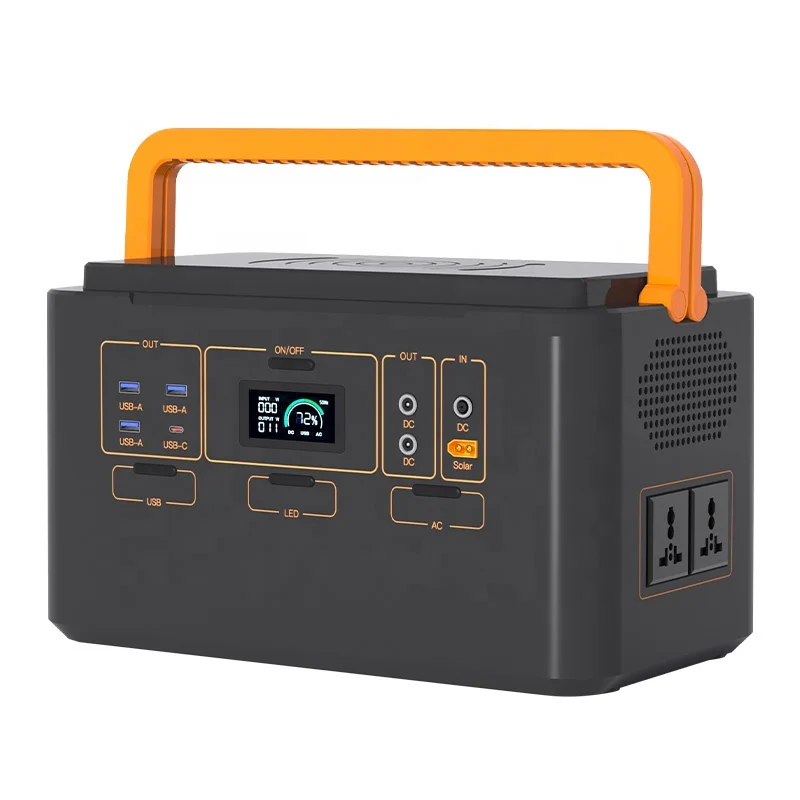 

1000W Outdoor Portable Station Solar Panel Generator Mobile Lithium Ion Pack 220V Outlet Pure Sine Wave MPPT Solar Bank Camping
