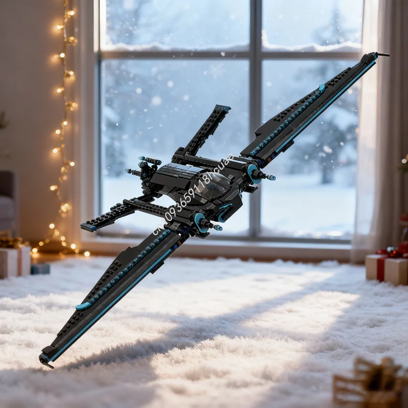 

853pcs MOC Tron Legacy 3 Man Light Jet Model Building Blocks Construction Christmas Gift Assemble DIY Creative Toy Kids Birthday