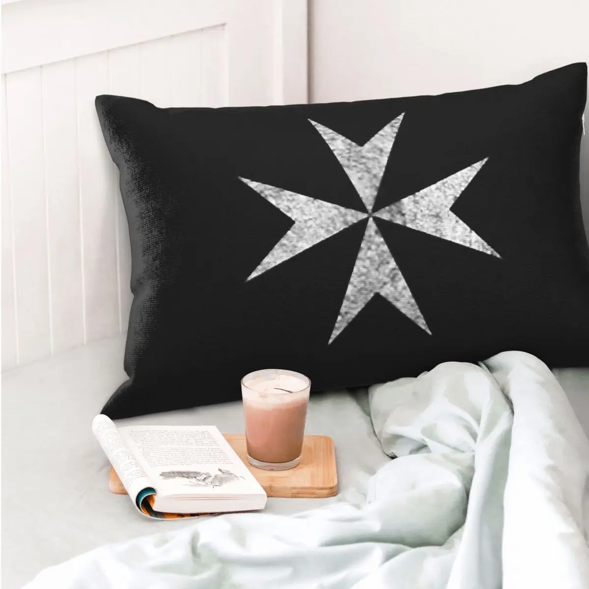 Maltese Cross Knights Hospitalier Malta Crusades Rectangle Pillowcase Cushion Cover Decorative Bedroom Bed Home Throw Pillow