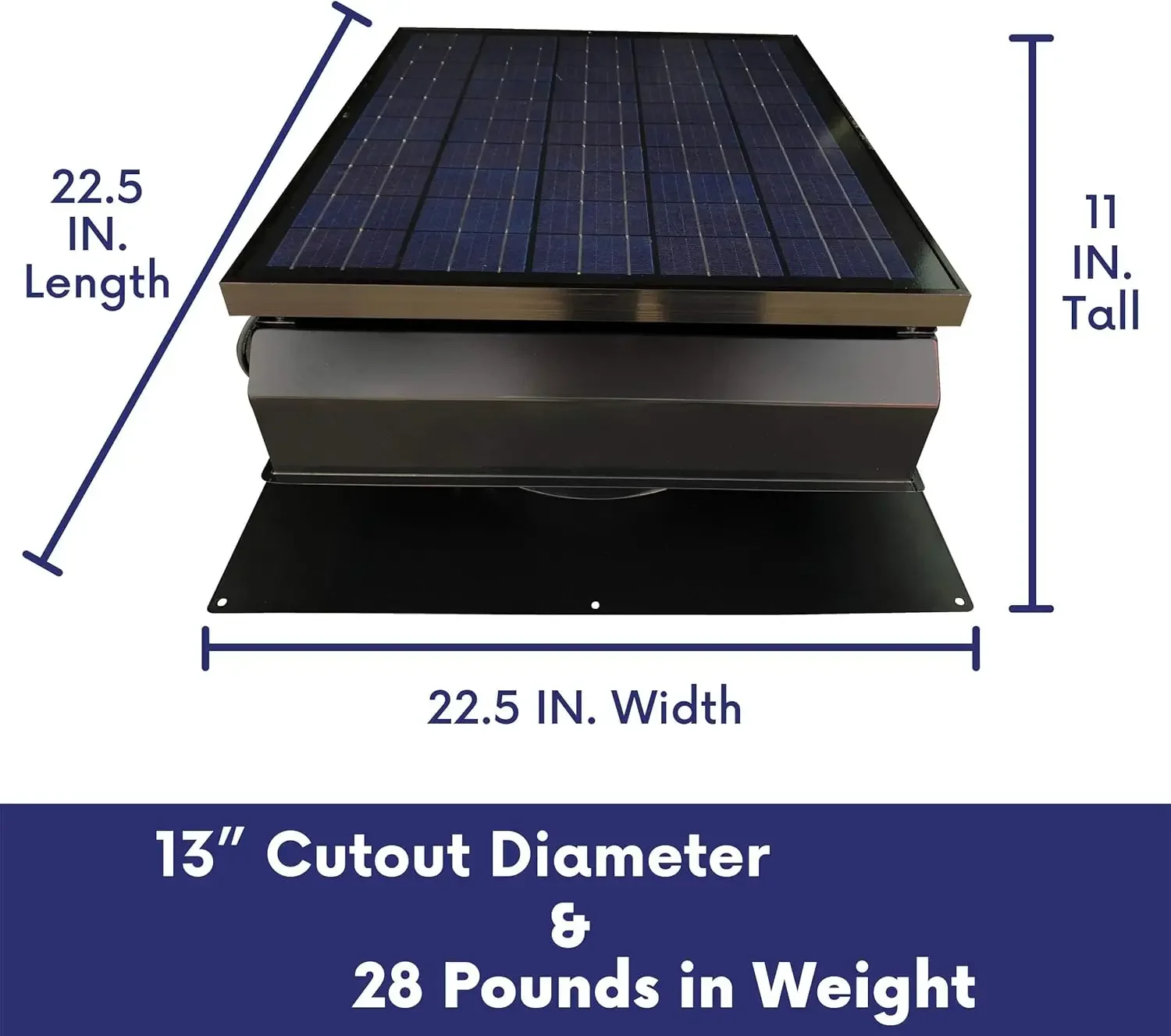 .Solar 30 Watt Solar Attic Fan - Includes 110V adapter for auto-run night time operation.new Great Discounts