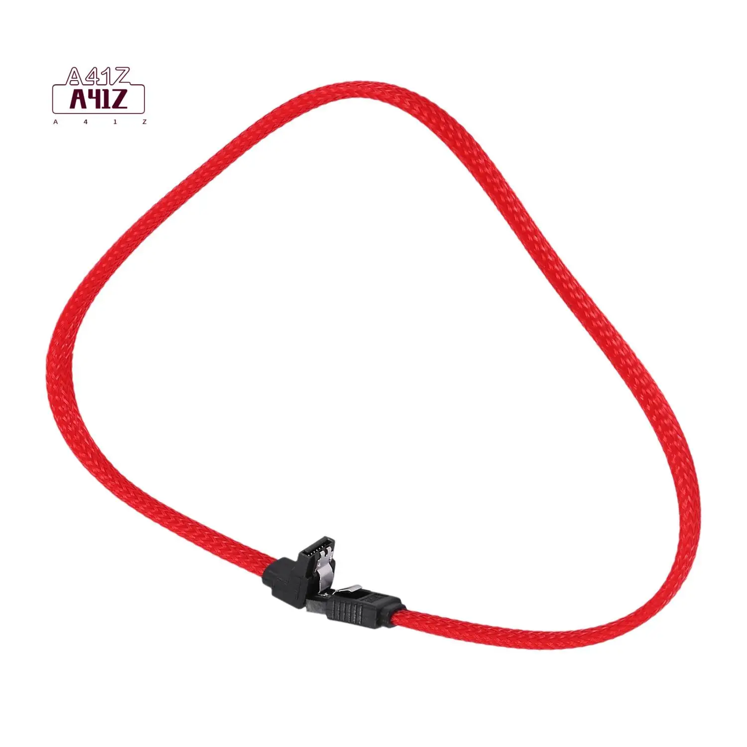 A41Z-50CM SATA 3.0 III SATA3 7Pin Data Cable Right Angle 6Gb/S SSD Cables HDD Hard Disk Data Cord With Nylon Sleeved