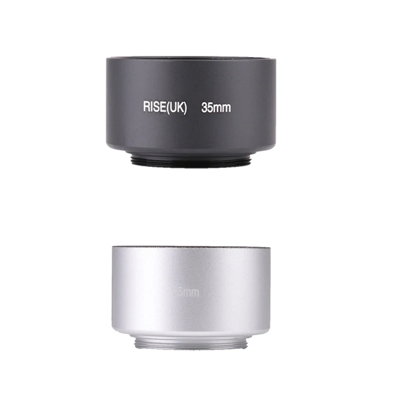 

Black Silver 35mm Professional Standard Metal Lens Hood for 35mm f 1.7 CCTV lens /50mm f1.4 CCTV camera lens