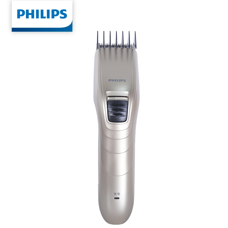 Cortadora de cabello Philips QC5130 Cortadora de cabello eléctrica 11 engranajes Longitud de corte ajustable: 0,5-21 mm Indicador de batería LED Acero inoxidable
