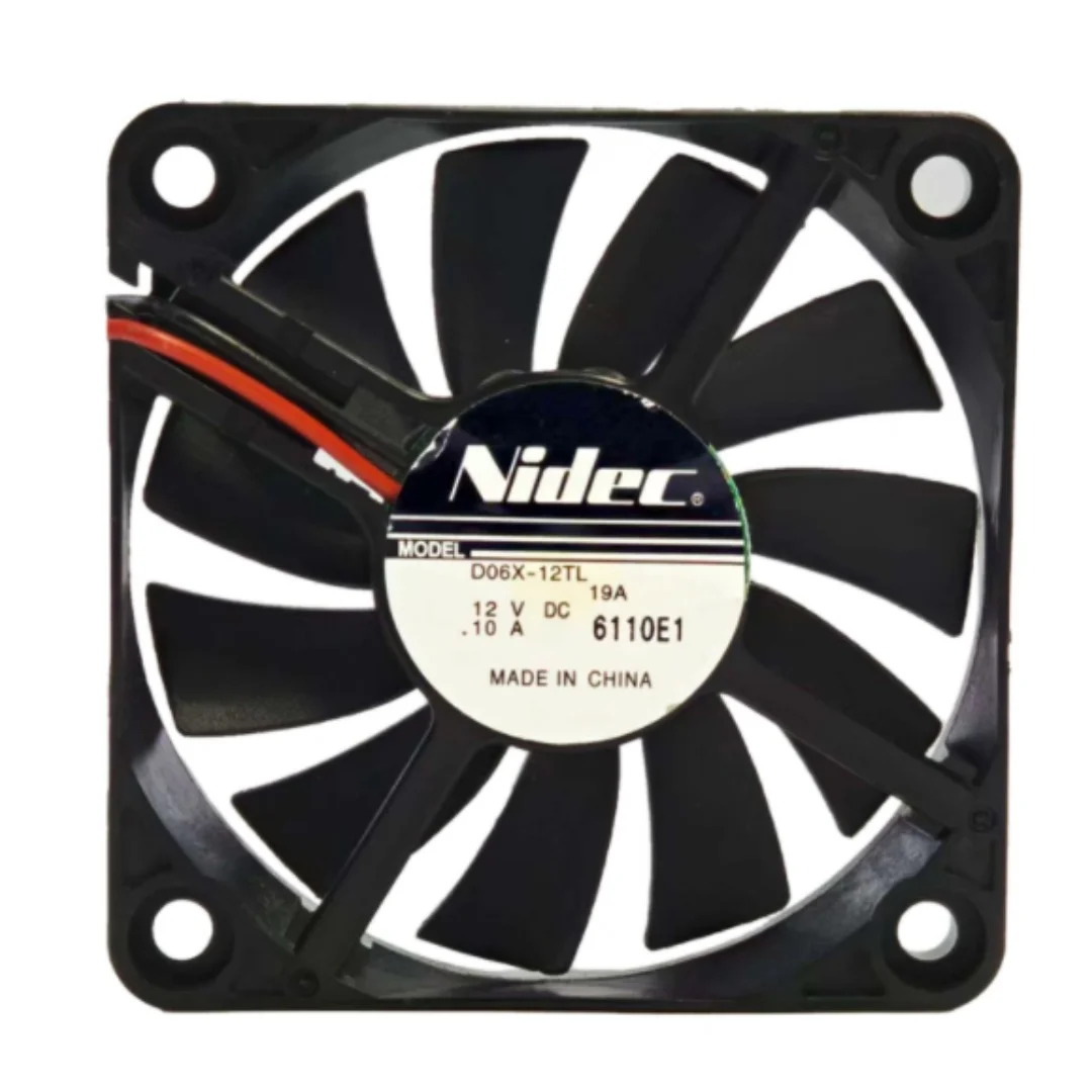 

Nidec D06X-12TL DC 12V 0.10A 60x60x10mm 2-Wire Server Cooling Fan