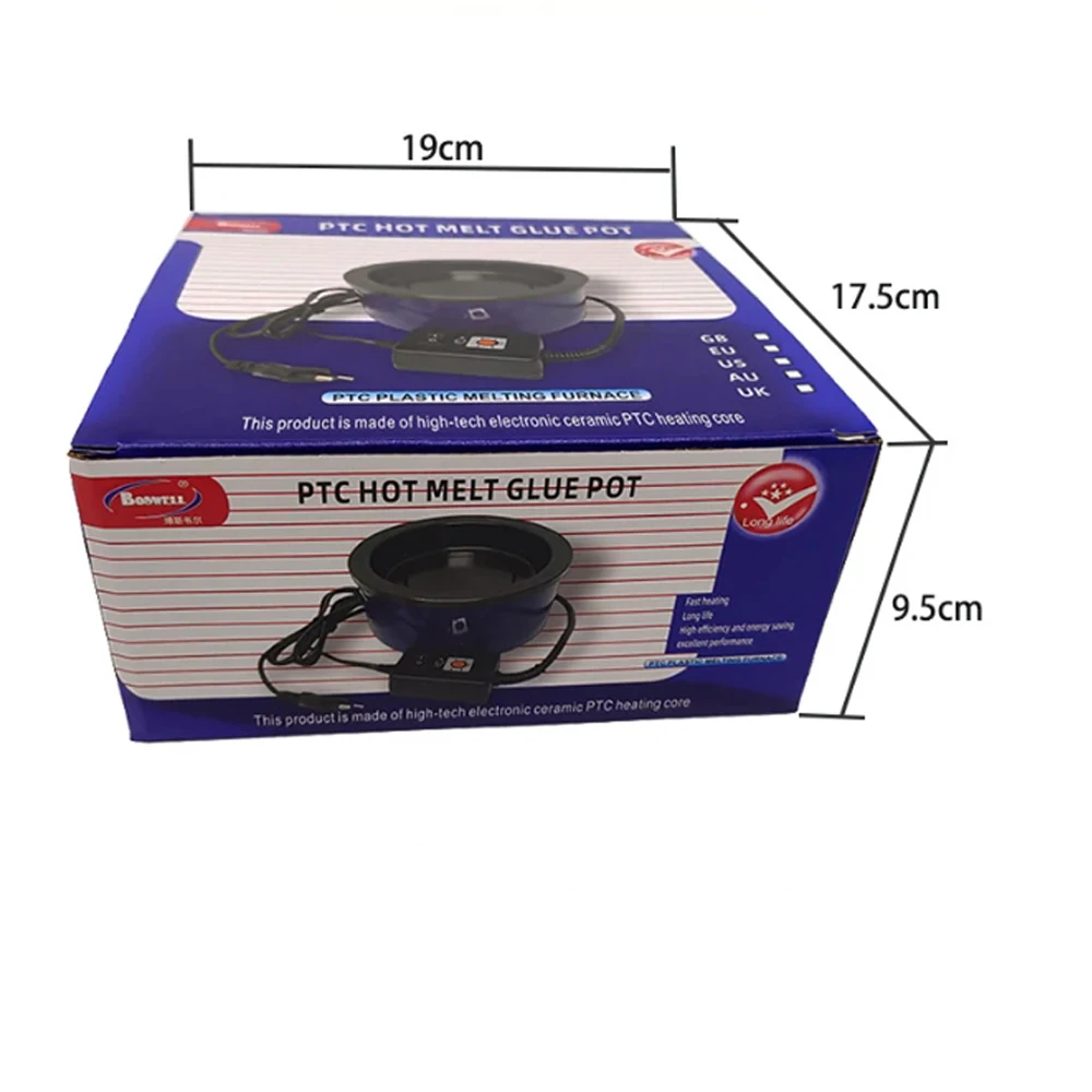 

250W Big Keratin Glue Pot Glue Stove With Temperature Controller For Pre bonded Keratin Hair Extension Use Beauty Styling Tools