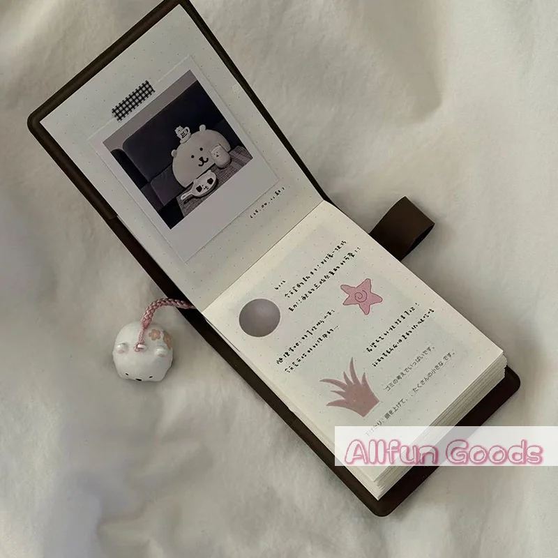 [TG835]Brown Pocket Book Japanese Style Ins Niche Simple Portable Mini Notebook Diary
