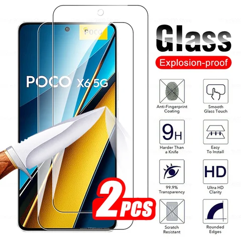 Защитное стекло Tremp Glass для Xiaomi Poco X6 5G X8 Pro, Little Poko X6Pro X7 X6 8 Pro X7Pro, 2 шт., защитная пленка для экрана