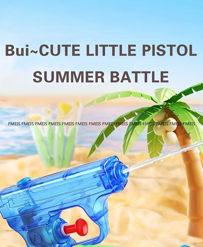 FMEIS 4pcs Random Style Colour-Children's Summer Fun Toy Water Gun-Durable ABS Material Seaside Beach Toys and Bath Toys