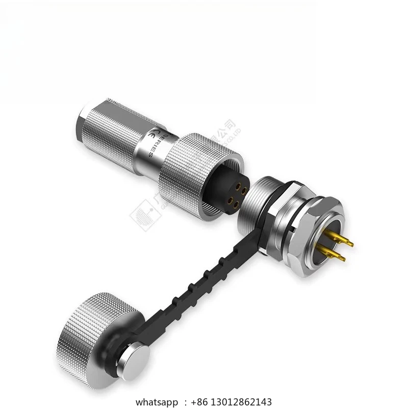 

Waterproof aircraft carrier plug male socket G12-AB copper belt dust cover