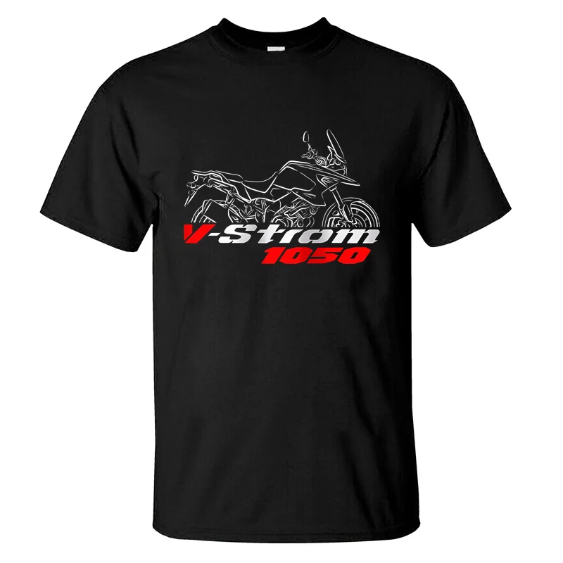 2024 Men T Shirt Casual T-shirt Suzukis V-Strom 1050 2020-2024 Graphic Summer Short Sleeves 100% Cotton S-3XL Cool Tee