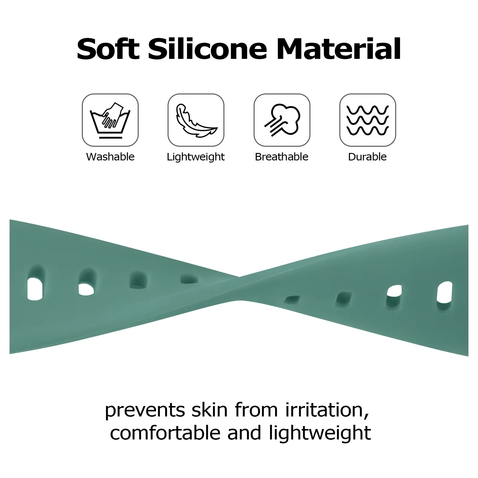 6pcs/lot Silicone Strap For Apple Watch series 7 6 5 4 3 2 1 SE Bracelet Watchband For iWatch 38mm 42mm 44mm 45mm 41mm 40mm