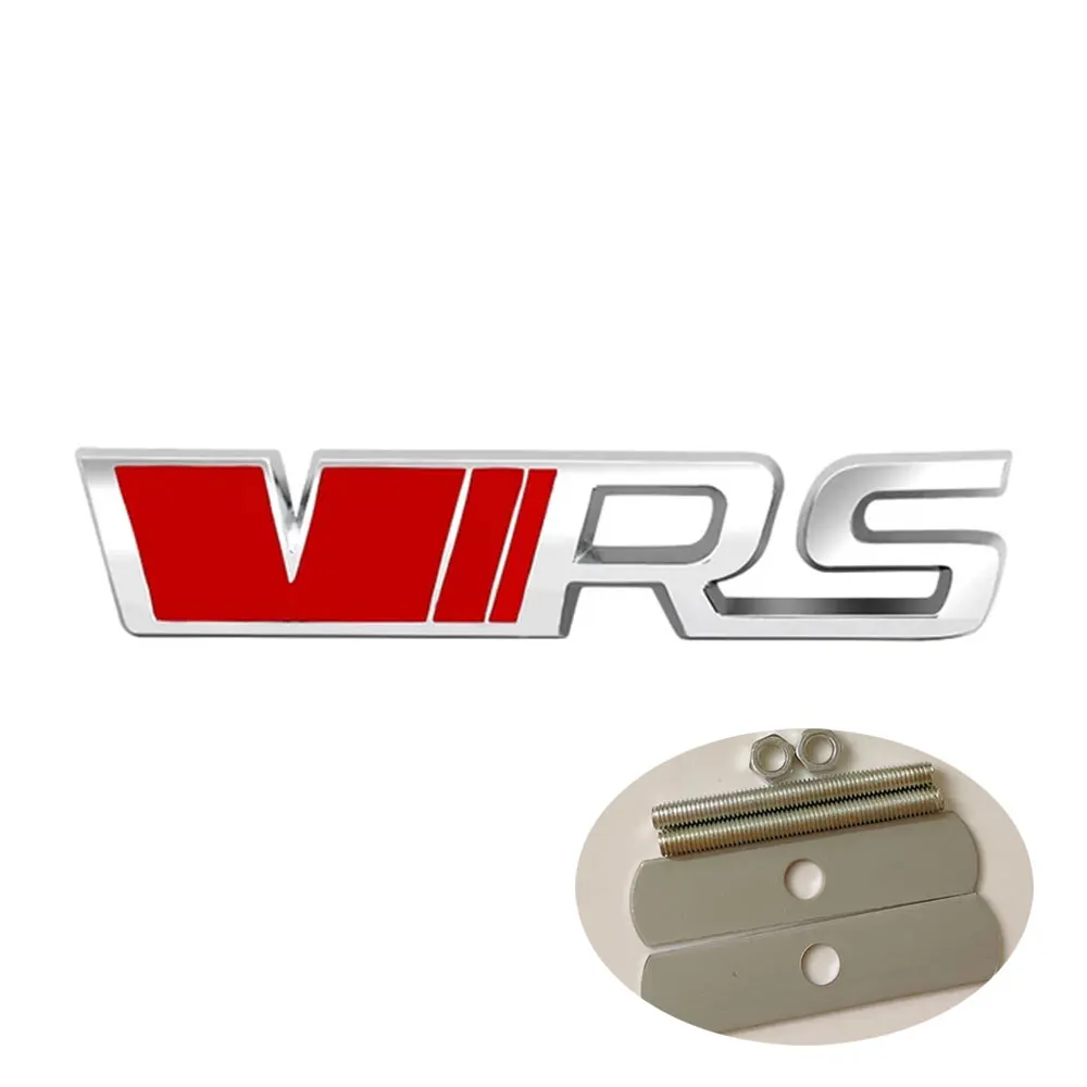 3D VRS Sticker Letters Emblem Car Front Grille Fender Side Trunk Badge Label For A5 A7 RS VRS Stickers Accessories image 6