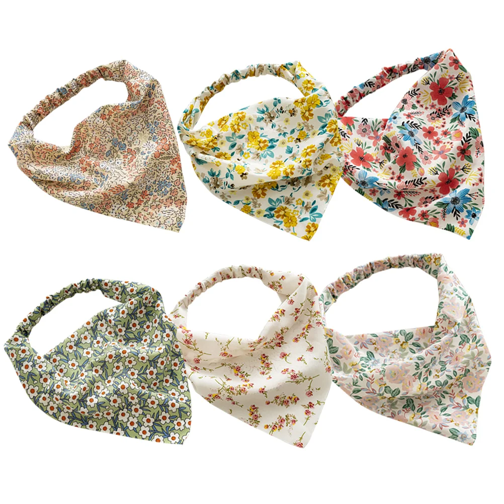 

Scarves for Women Dressy Floral Turban Head Bands Flowers Elastic Hair Scarf Womens