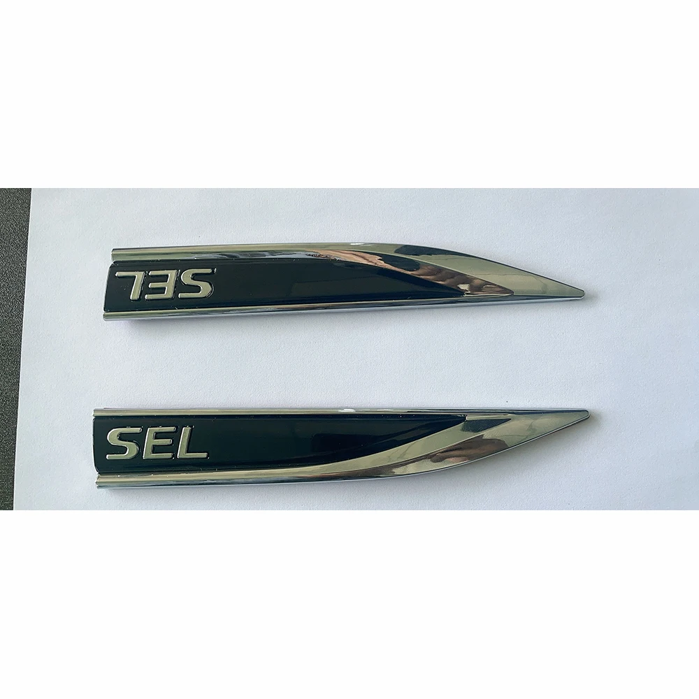 Nuevo diseño de pegatina para guardabarros de puerta delantera de coche, emblema lateral ABS, insignia SEL para Volkswagen Jetta MK7 2019-2023