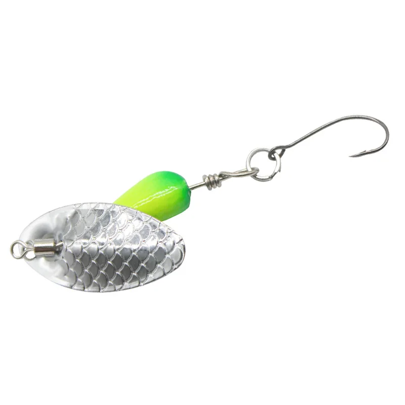 1PCS Spoon Spinner Bait 3/4.5g Metal Bait Artificial Wobblers CrankBaits Jig Sequin Lure Fishing Tackle