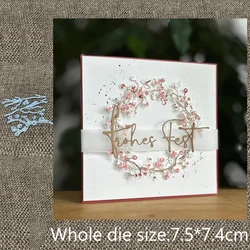XLDesign Craft Metal stencil mold Cutting Die berry branch decoration scrapbook die cut Album Paper Card Craft Embossing